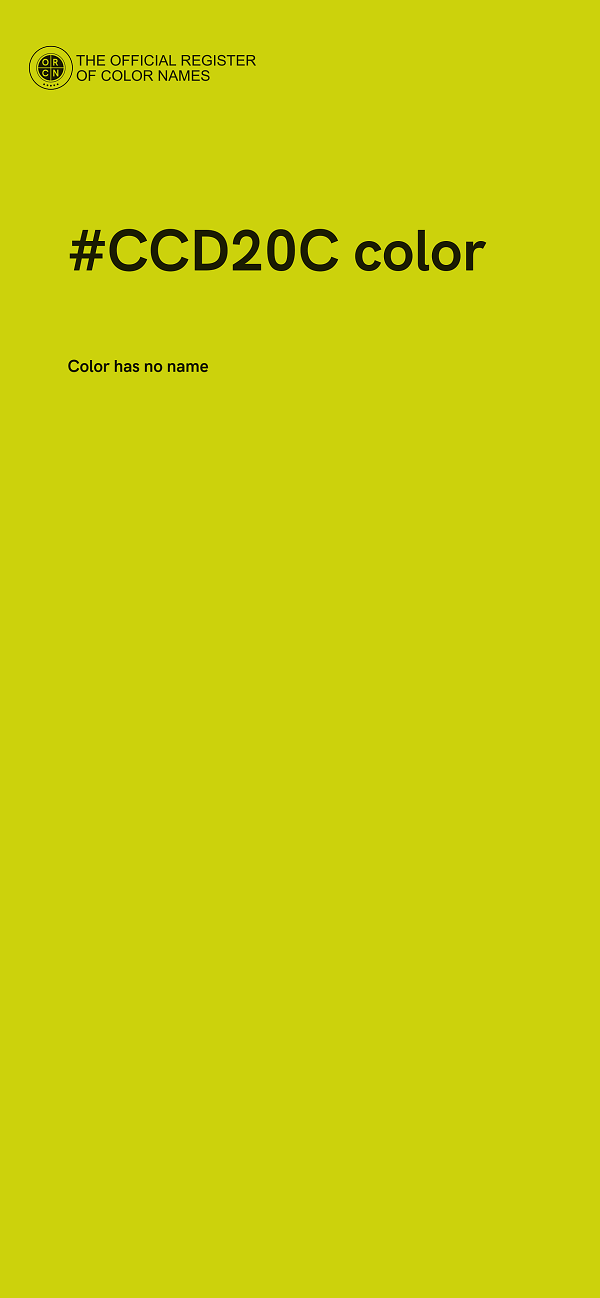 #CCD20C color image