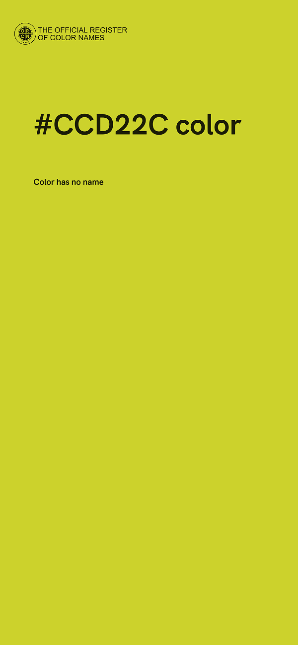 #CCD22C color image