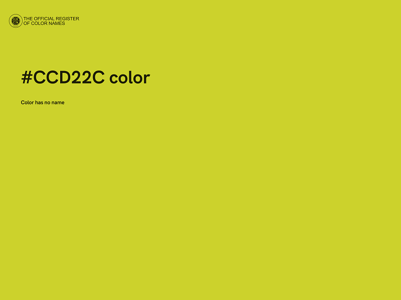 #CCD22C color image