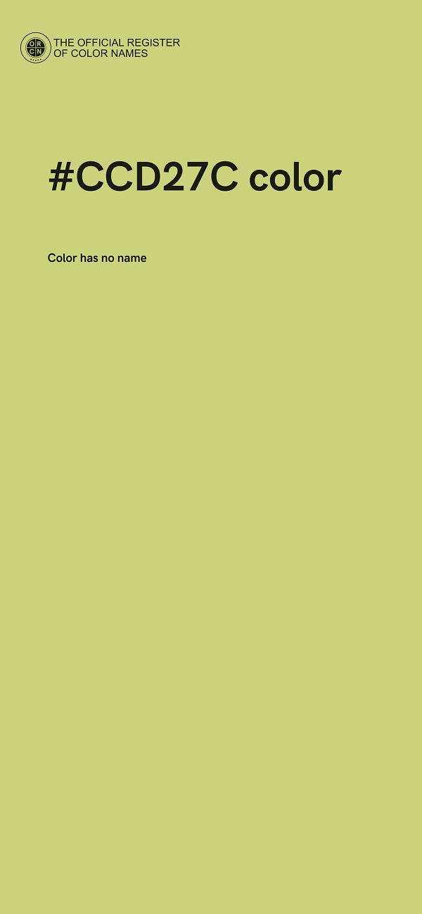 #CCD27C color image