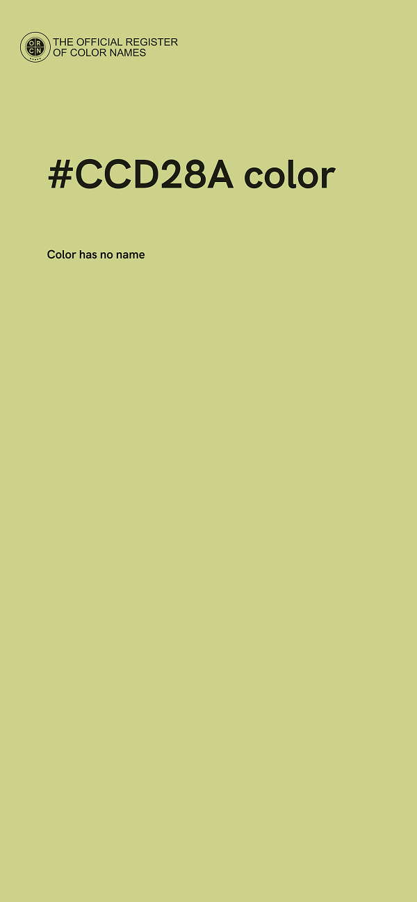 #CCD28A color image