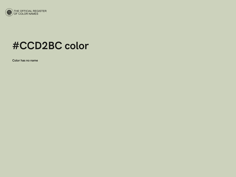 #CCD2BC color image