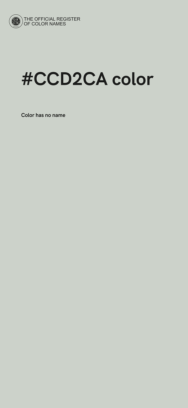 #CCD2CA color image