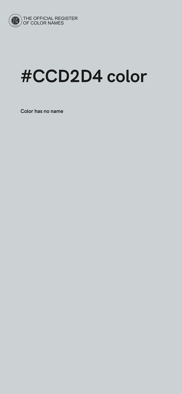 #CCD2D4 color image