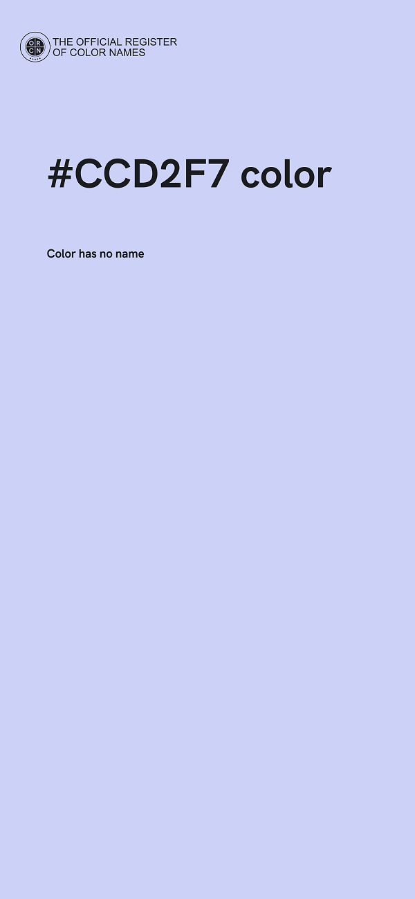 #CCD2F7 color image