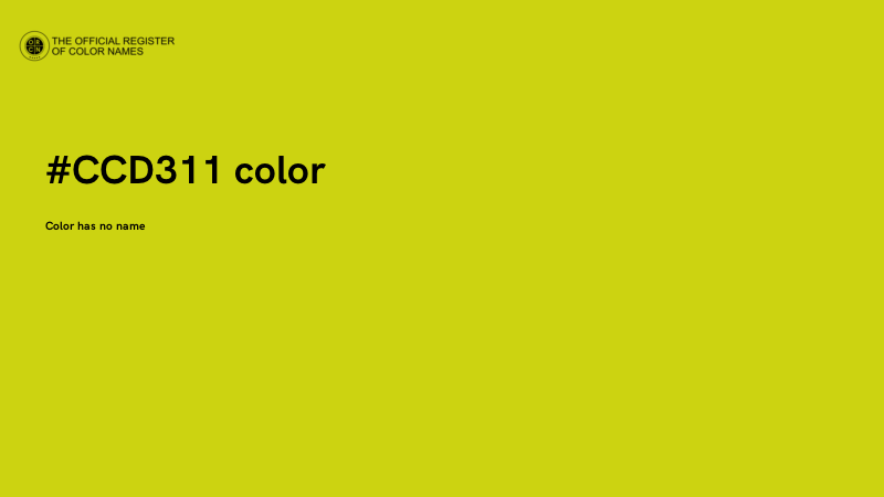 #CCD311 color image