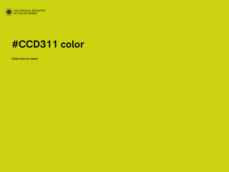 #CCD311 color image
