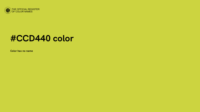 #CCD440 color image