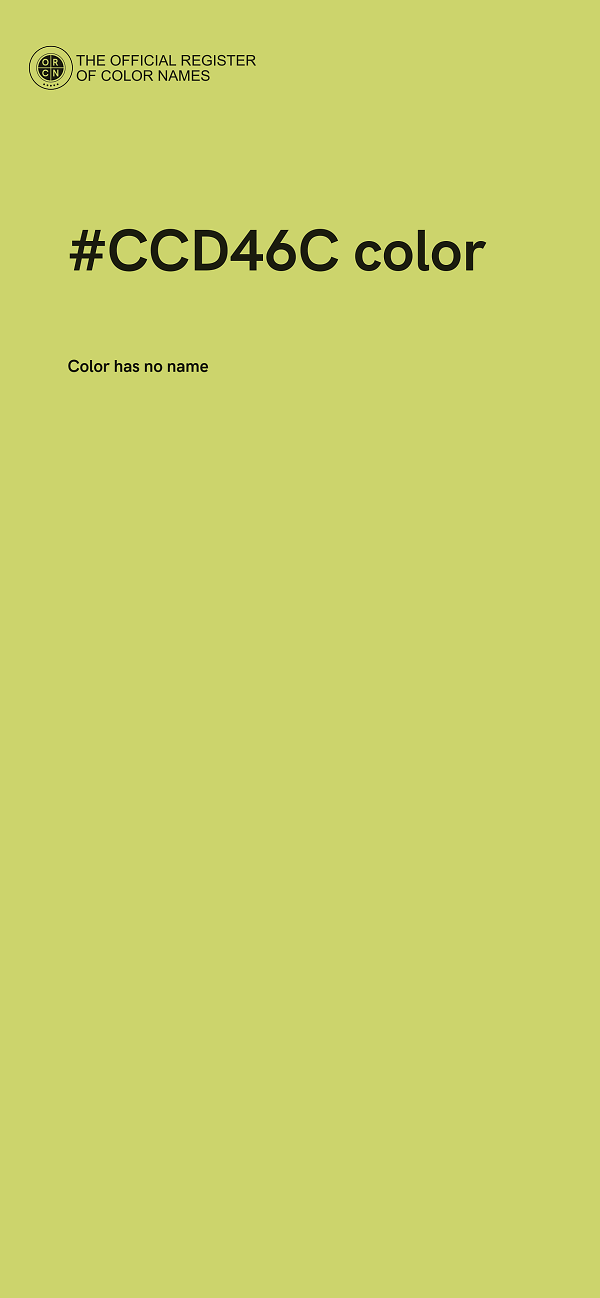 #CCD46C color image