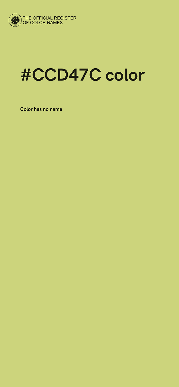 #CCD47C color image