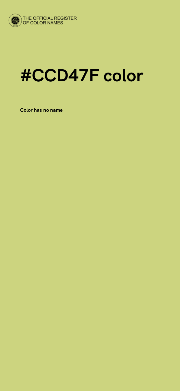 #CCD47F color image