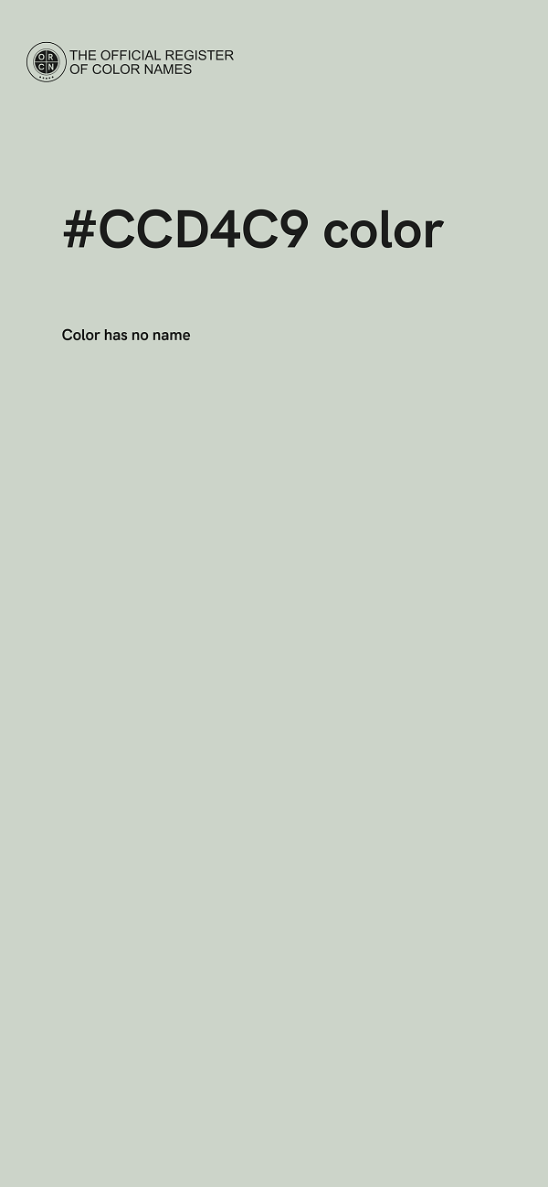#CCD4C9 color image
