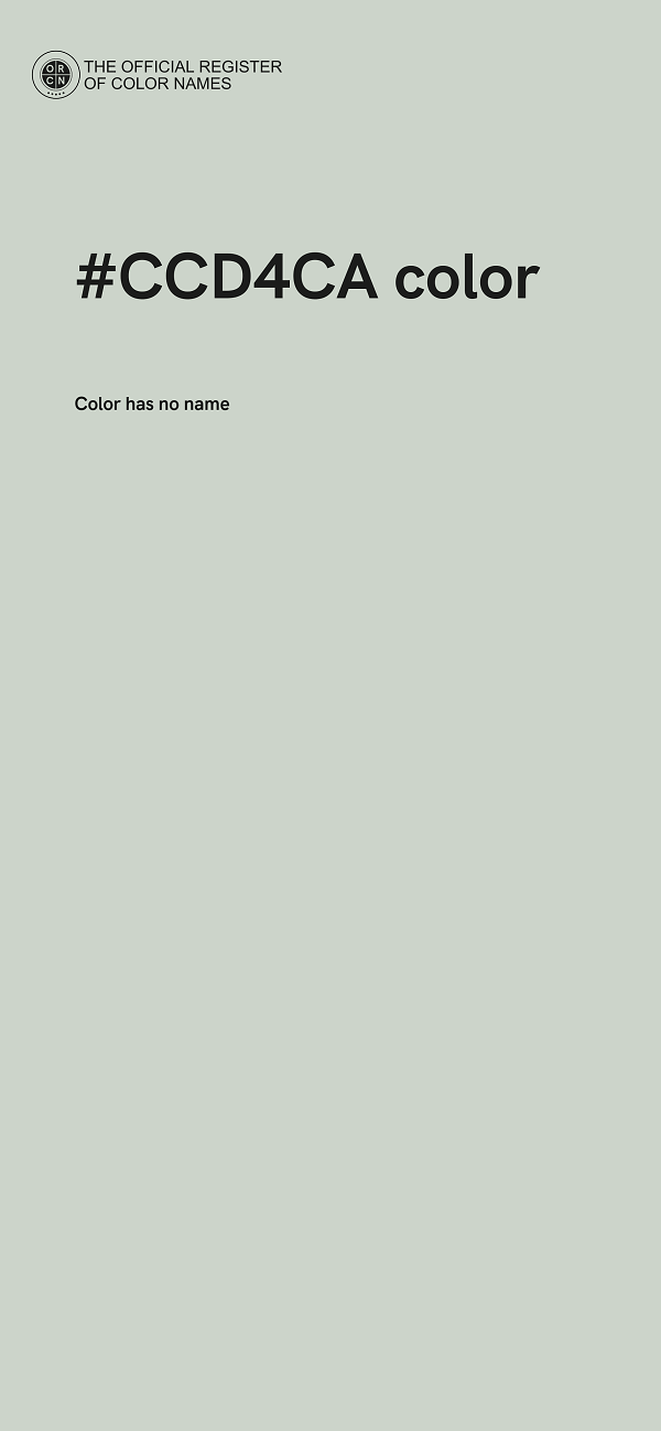 #CCD4CA color image