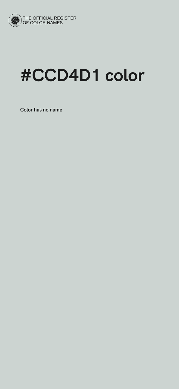 #CCD4D1 color image