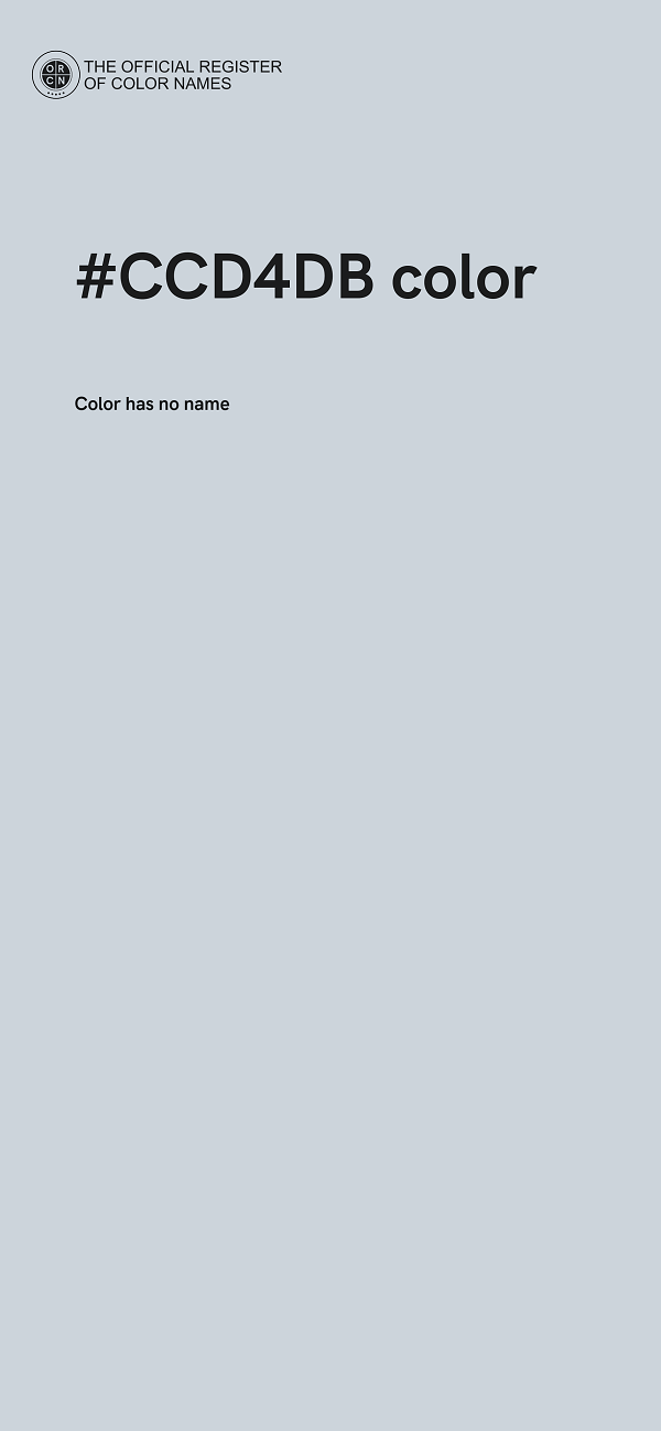 #CCD4DB color image