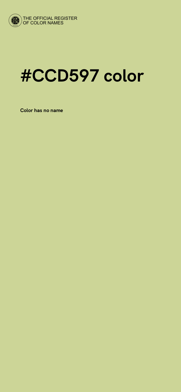 #CCD597 color image