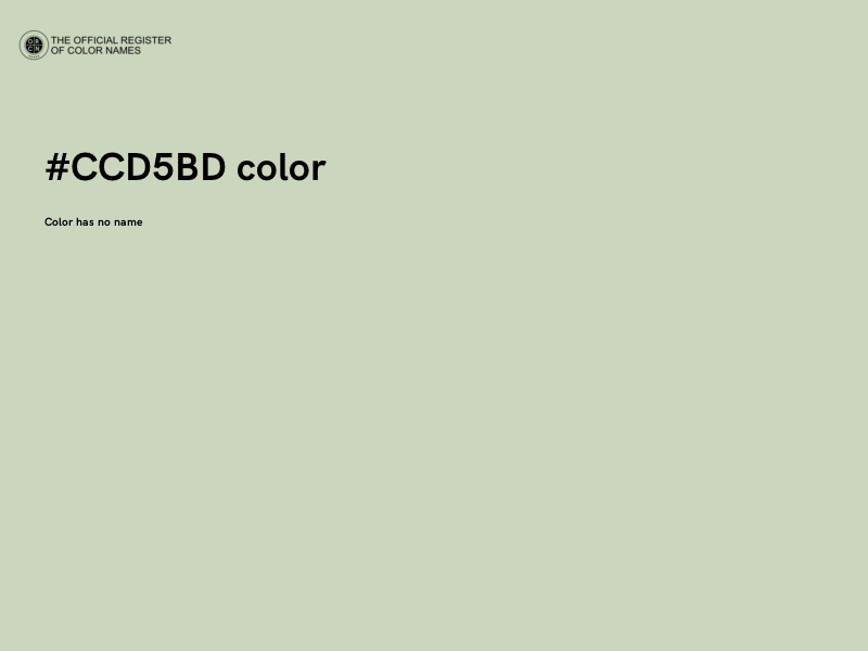 #CCD5BD color image