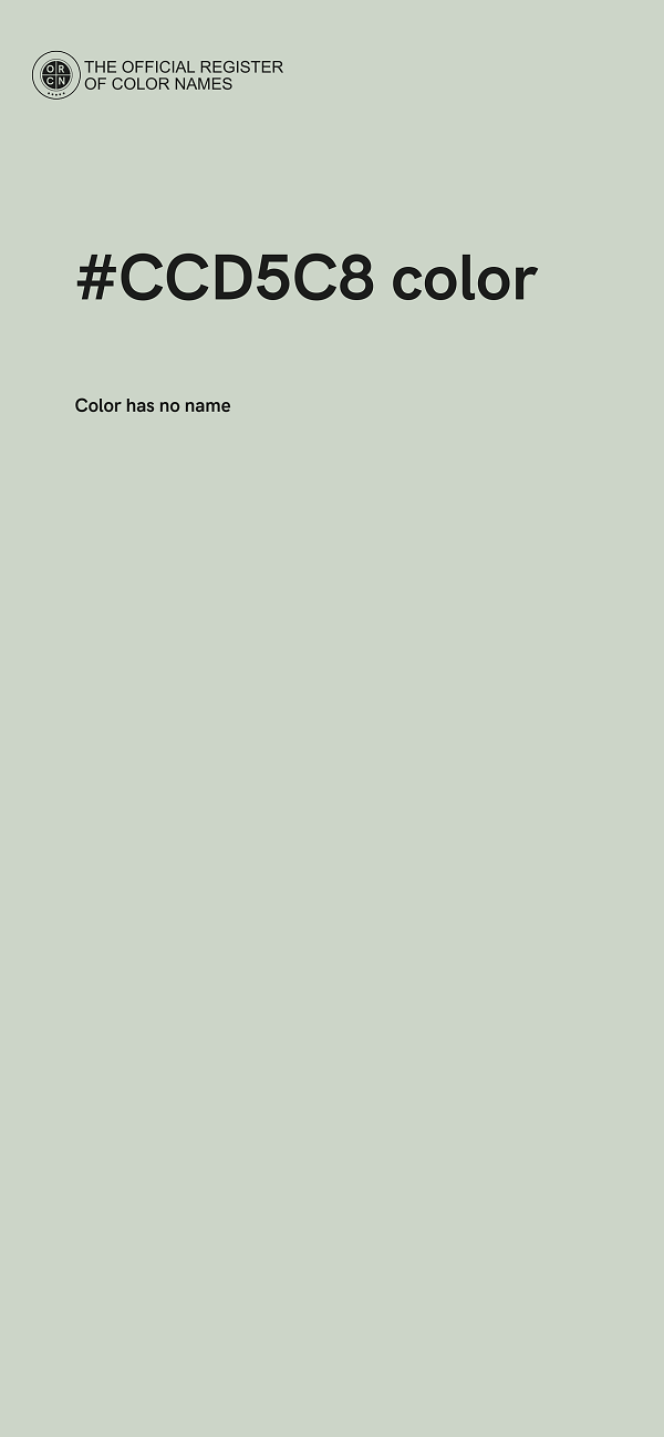 #CCD5C8 color image