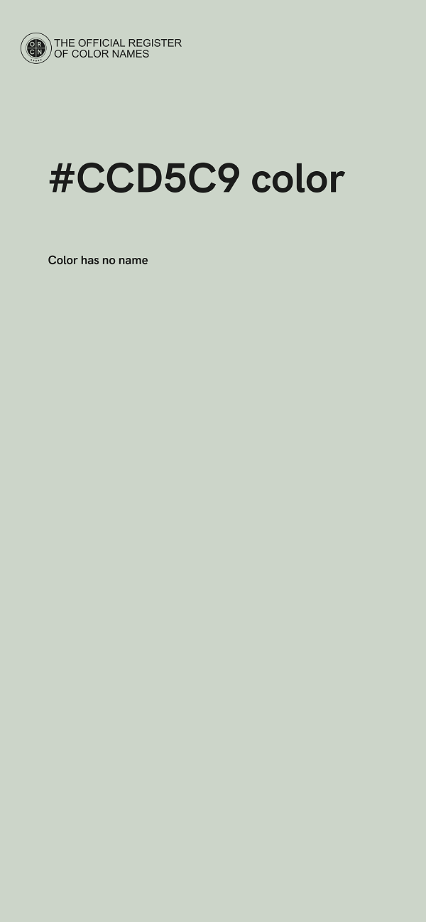 #CCD5C9 color image