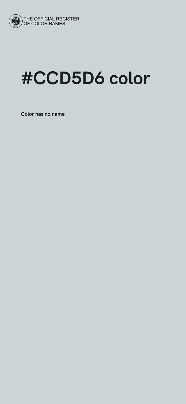 #CCD5D6 color image
