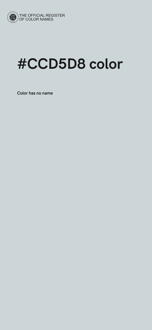 #CCD5D8 color image