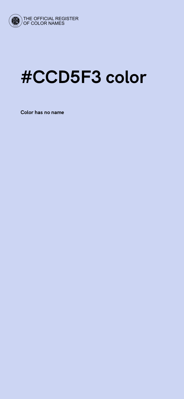 #CCD5F3 color image
