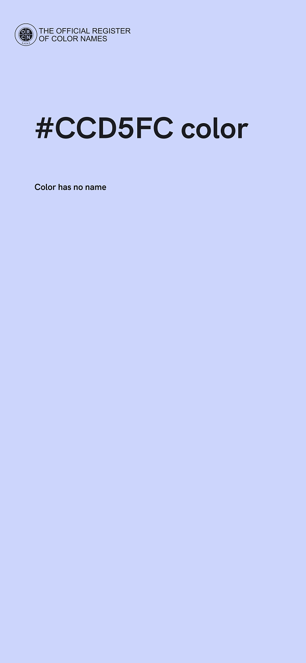 #CCD5FC color image