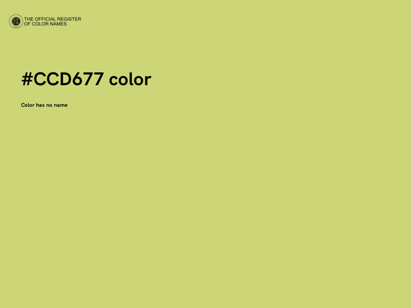 #CCD677 color image