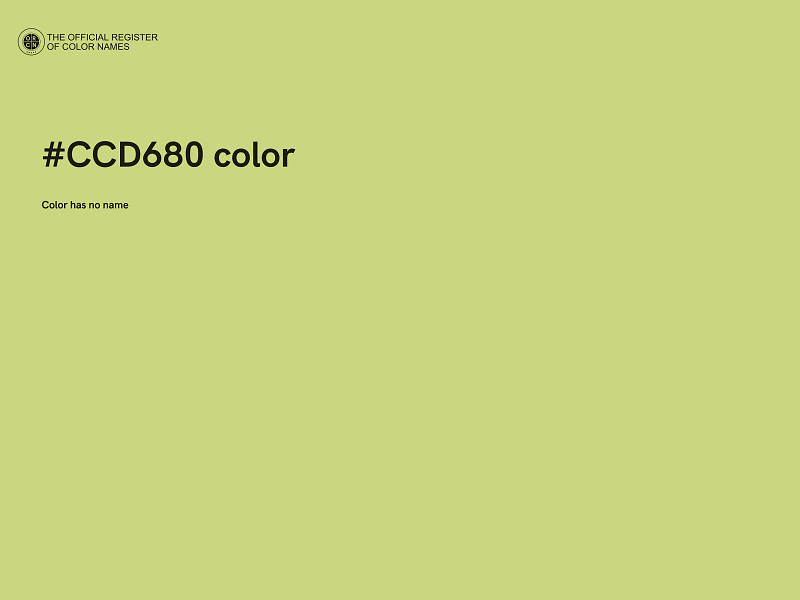 #CCD680 color image