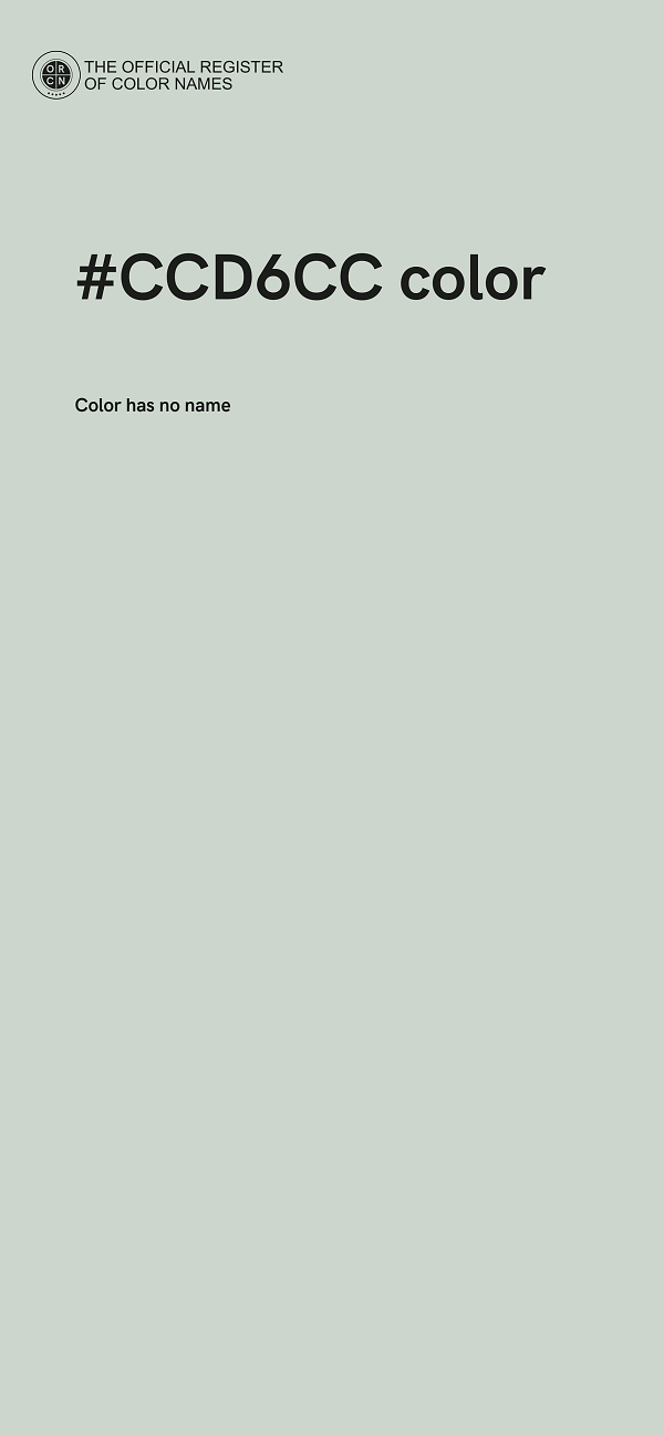 #CCD6CC color image