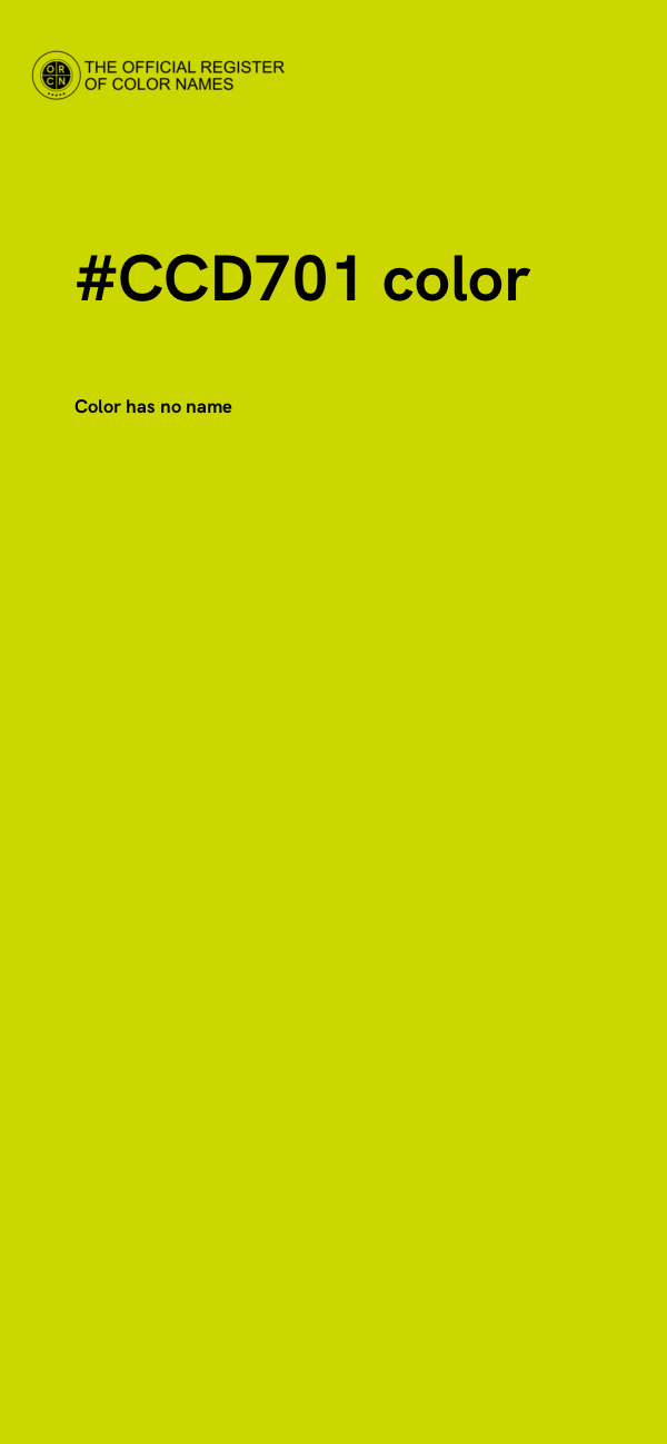 #CCD701 color image