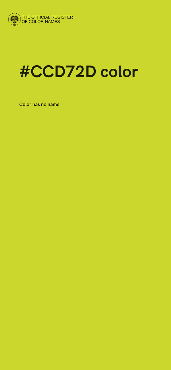 #CCD72D color image
