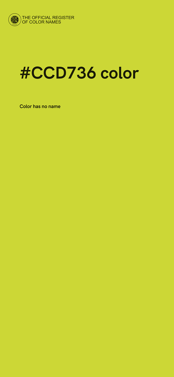 #CCD736 color image