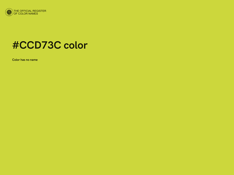 #CCD73C color image