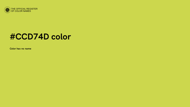 #CCD74D color image
