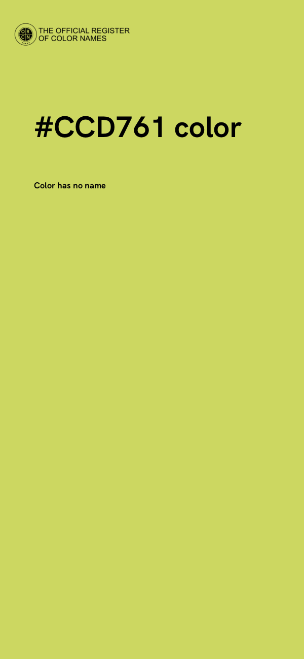 #CCD761 color image