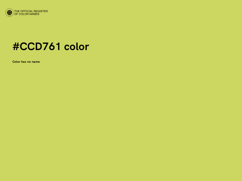 #CCD761 color image