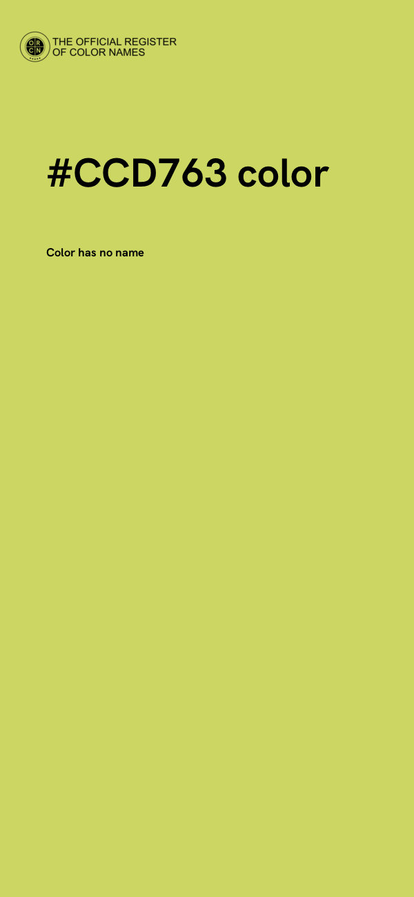 #CCD763 color image