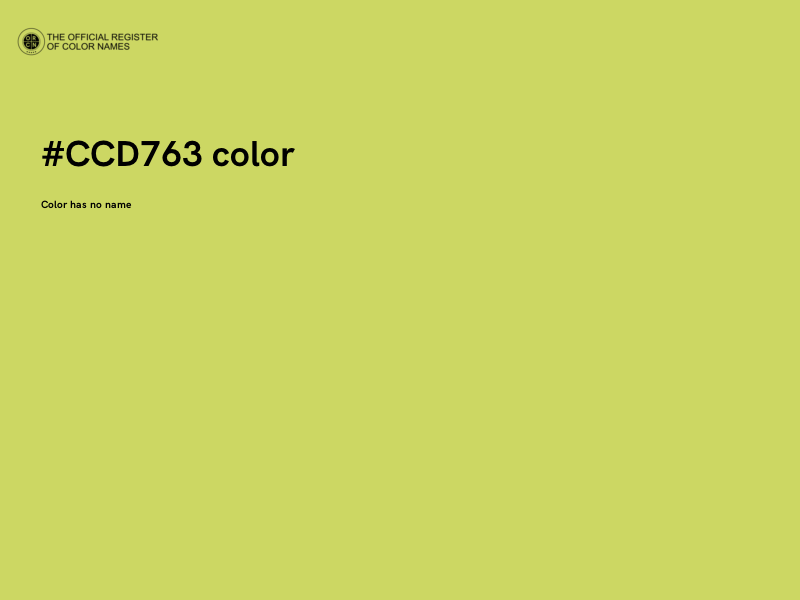 #CCD763 color image
