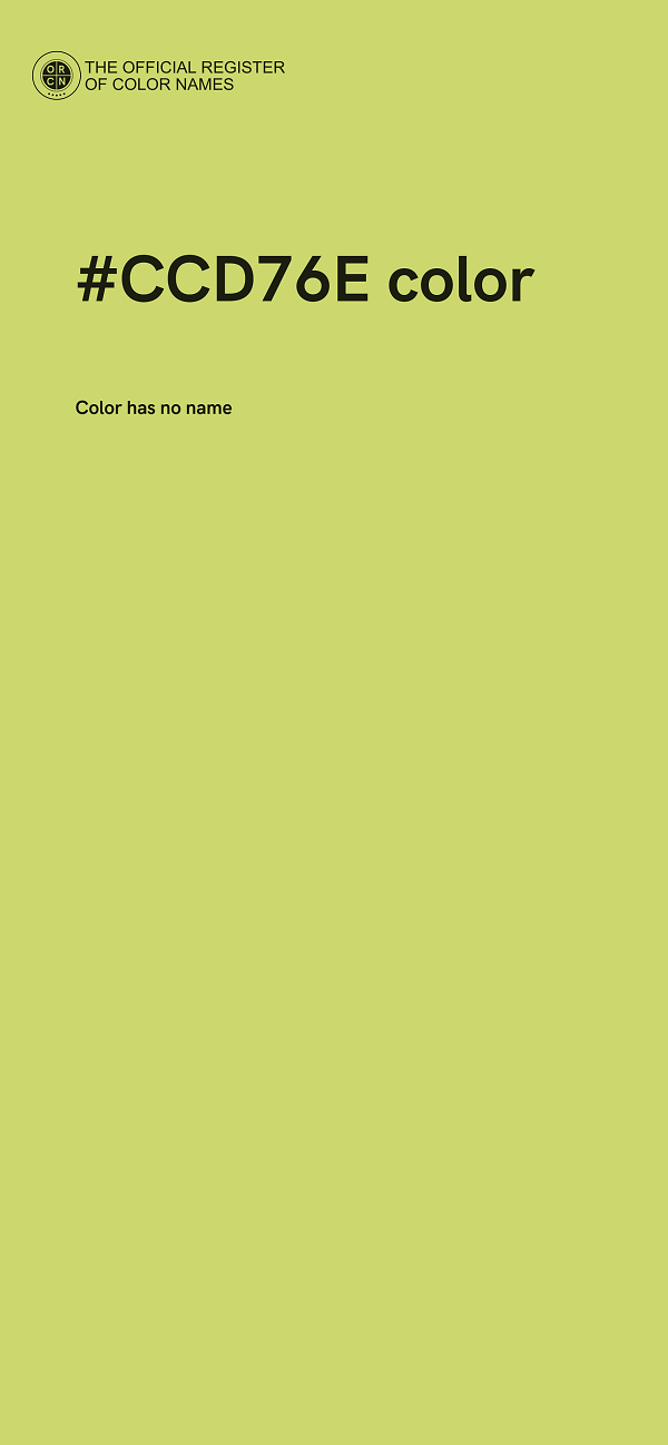 #CCD76E color image