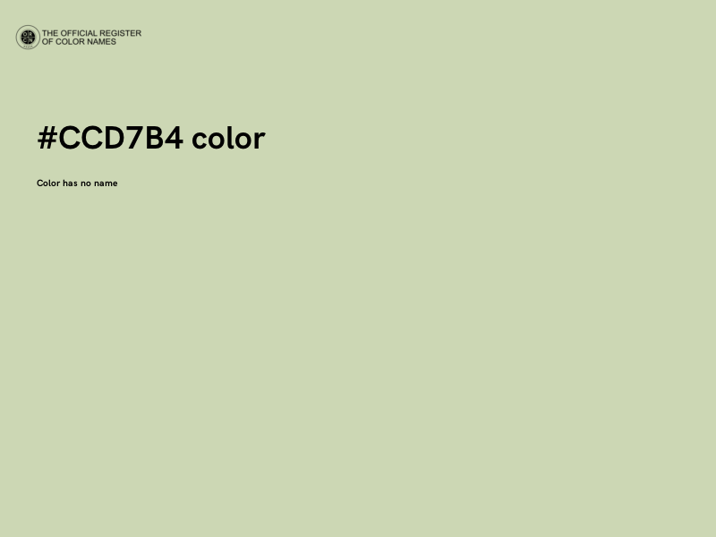 #CCD7B4 color image