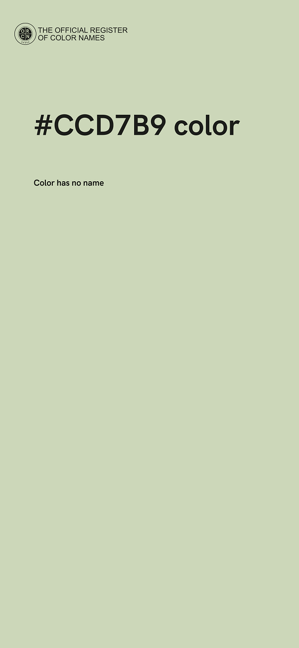 #CCD7B9 color image