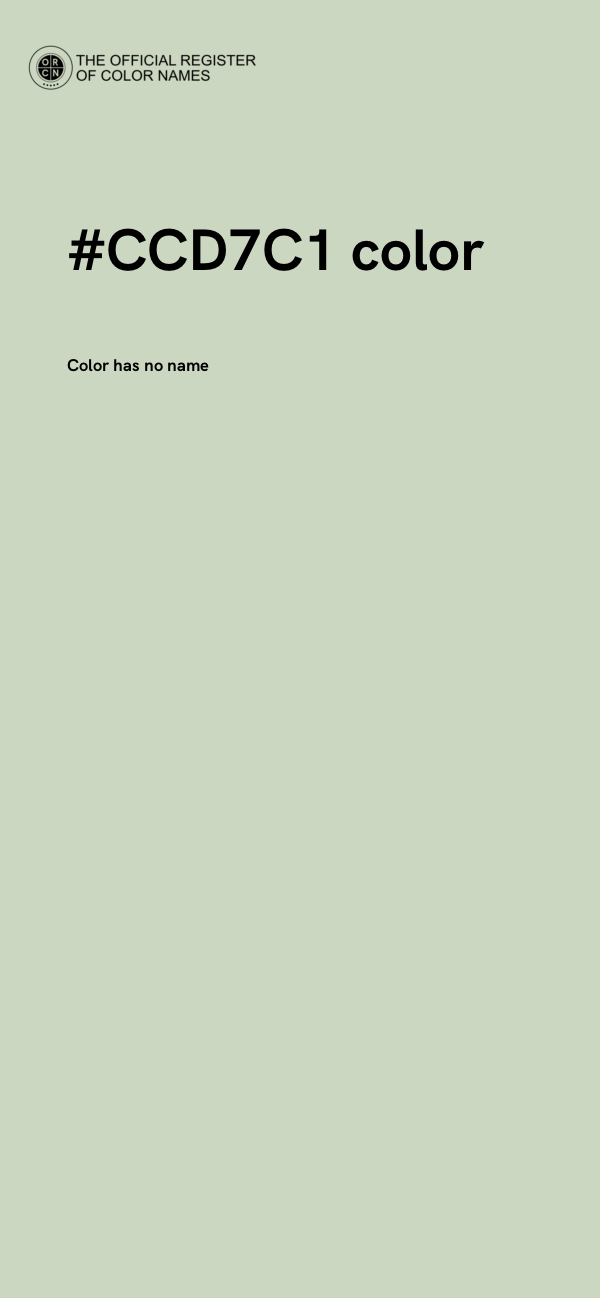 #CCD7C1 color image