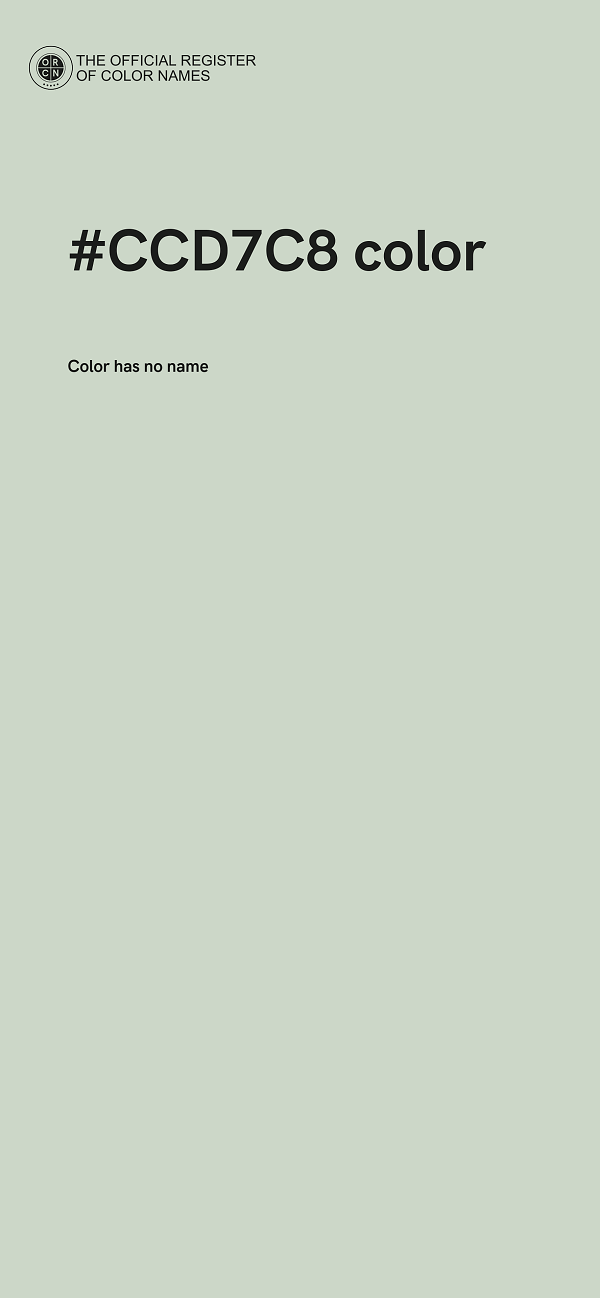 #CCD7C8 color image