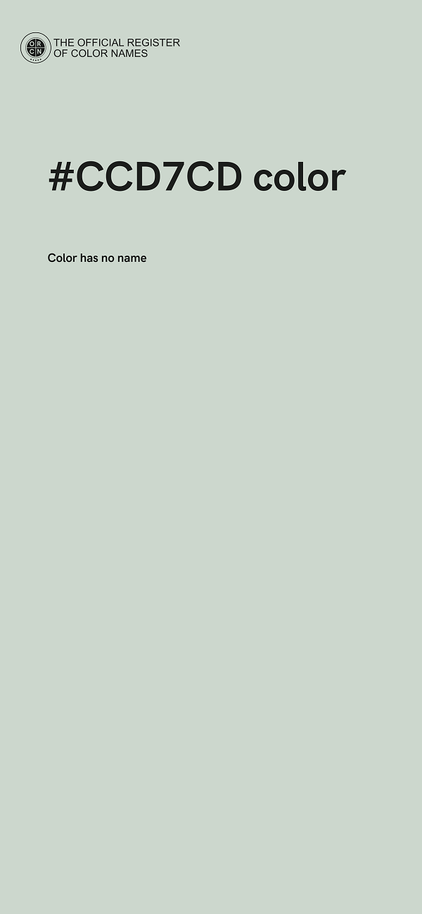 #CCD7CD color image