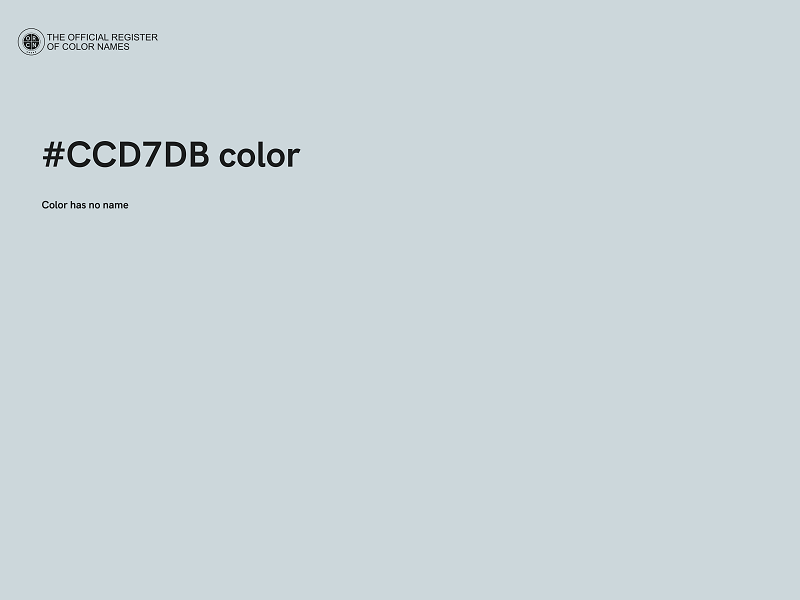 #CCD7DB color image