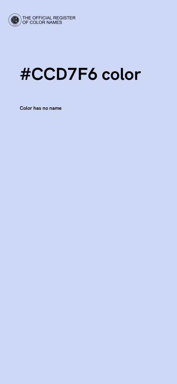 #CCD7F6 color image