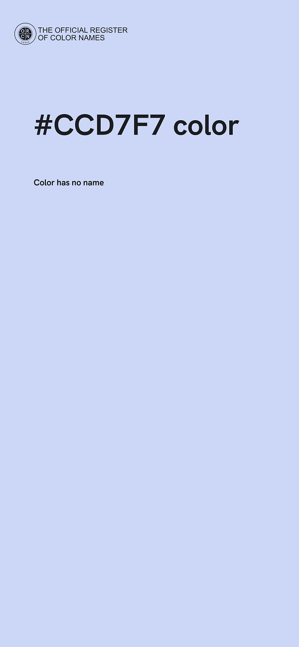 #CCD7F7 color image