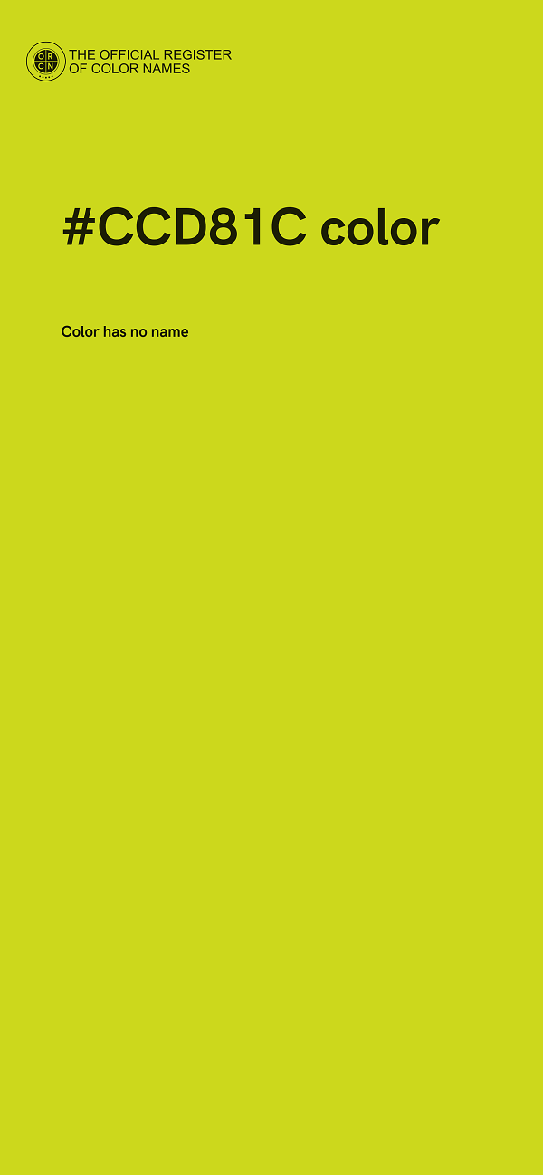 #CCD81C color image