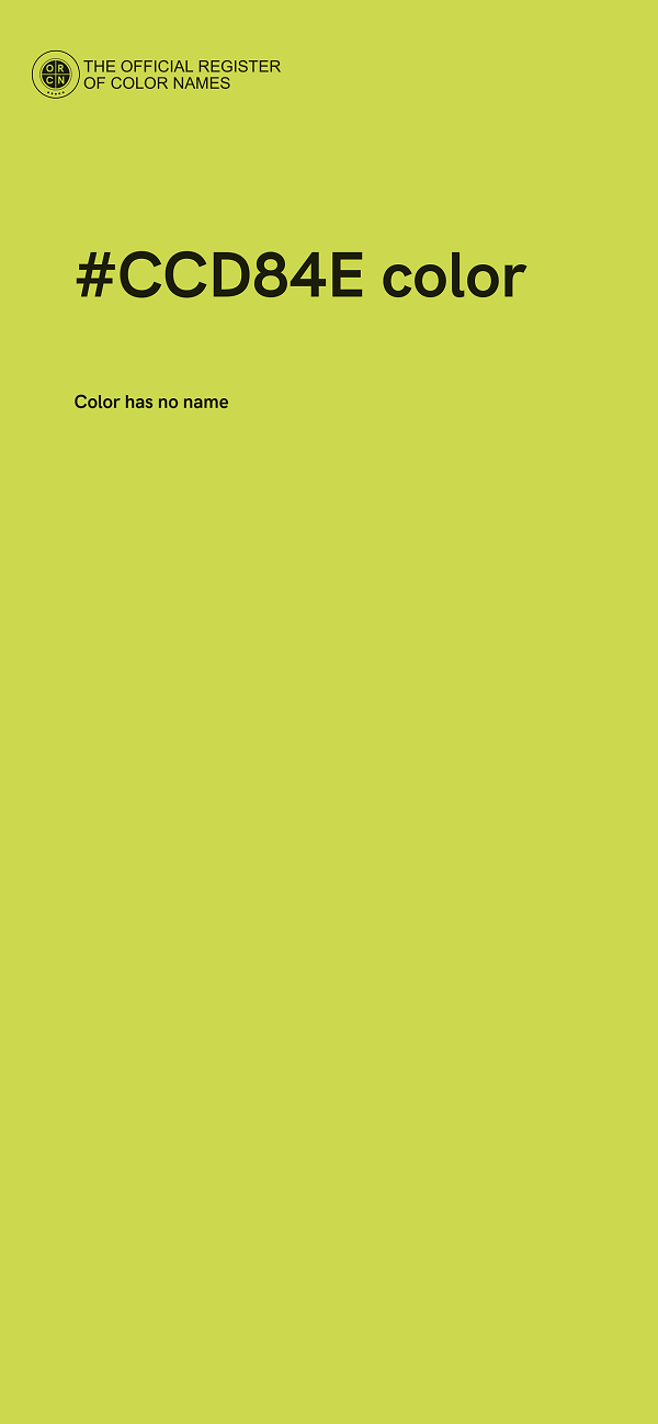 #CCD84E color image